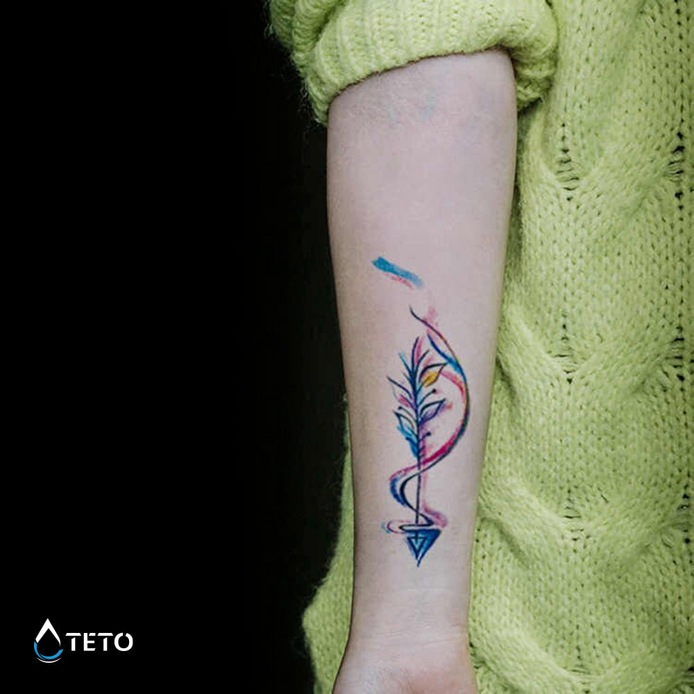 Flecha Ligera Tipo A - Set Mediano Tatuajes Temporales