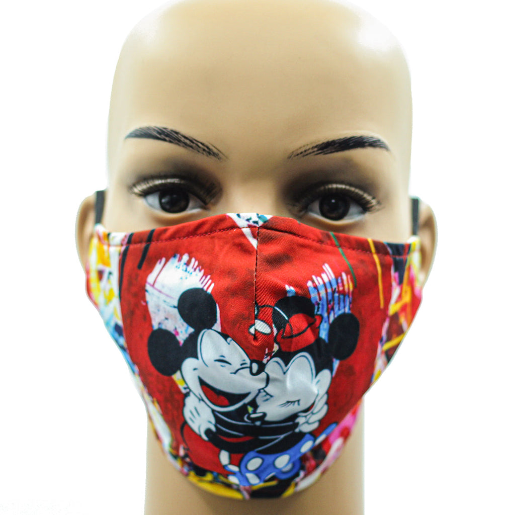 Mascarillas Mickey Y Minney Mouse - Rojo Maska