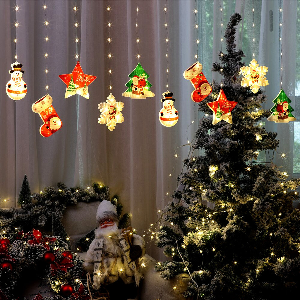 Adornos navideños con luces