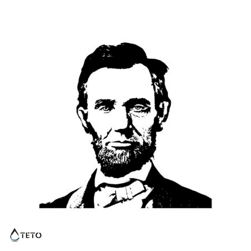 Abraham Lincoln - Pequeño Tatuajes Temporales