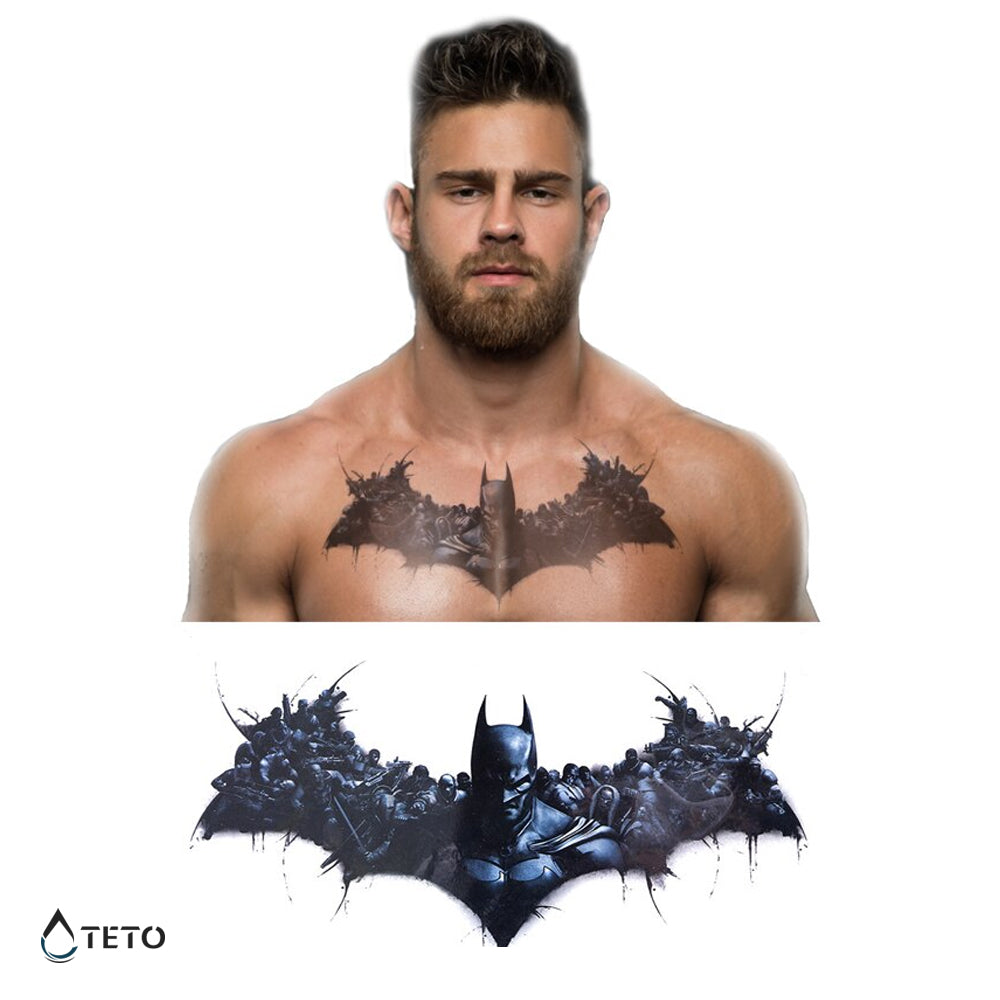 Batman Y Villanos Tatuajes Temporales