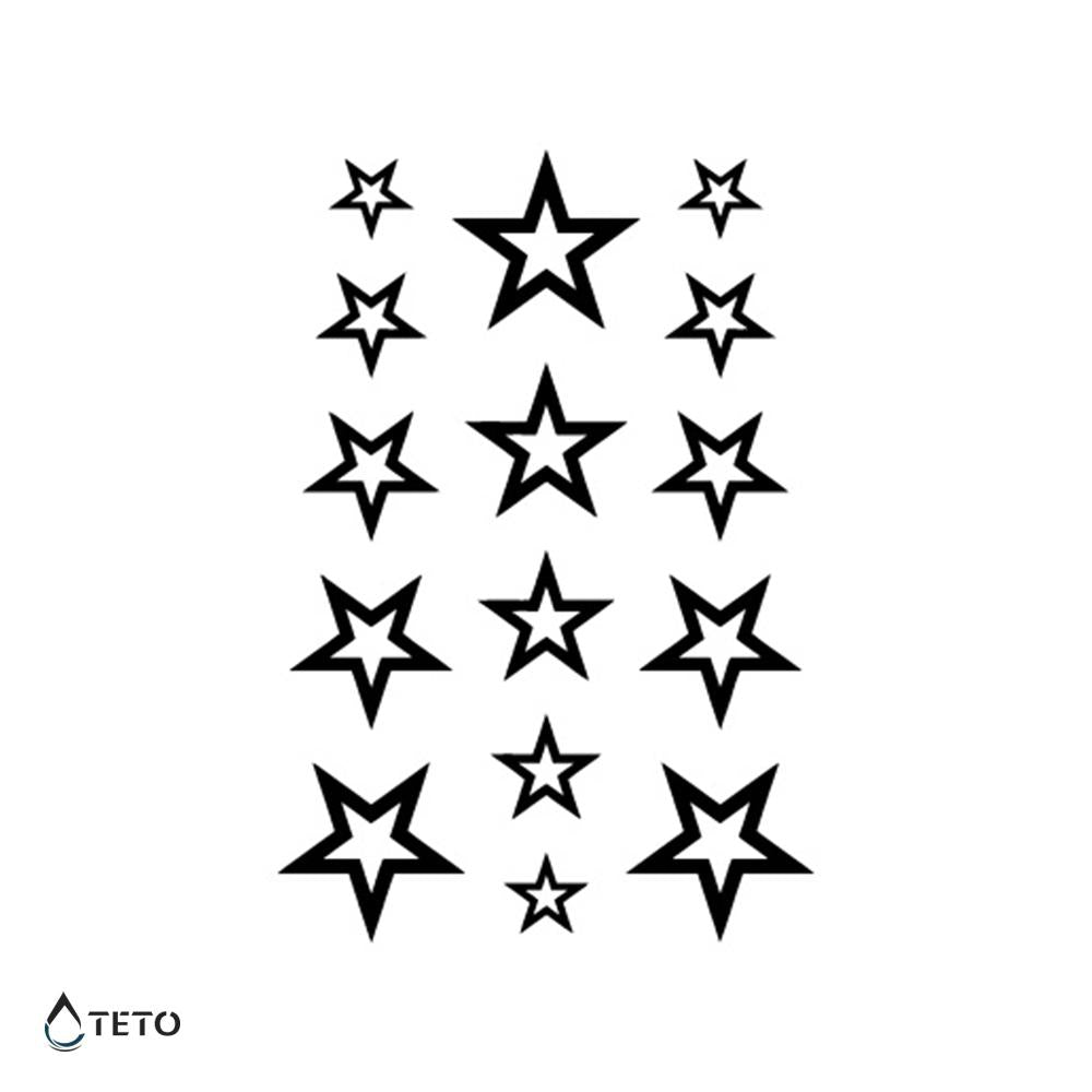 Muchas Estrellas - Set Pequeño Tatuajes Temporales